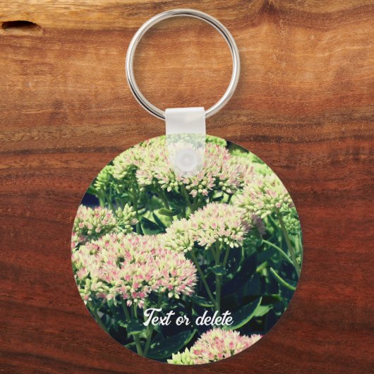 Porte-clés Presque Fleur Sedum Personnalisé (Recto)