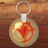 Porte-clés Presque Une Fleur De Verre (Recto)