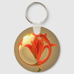 Porte-clés Presque une fleur en verre