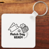 Porte-clés Prêt pour le jour du match (Verso)