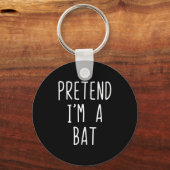 Porte-clés Pretend I'm A Bat Costume Halloween Funny Lazy Adu (Recto)
