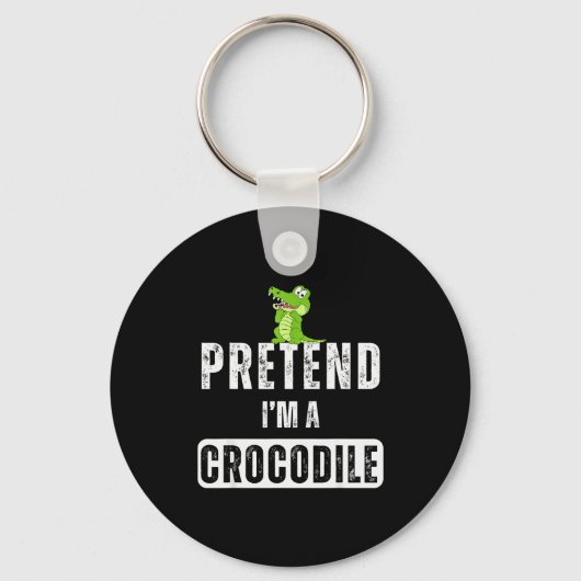 Porte-clés Pretend I'm A Crocodile Lazy Halloween Easy Costum (Recto)