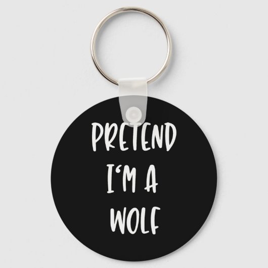 Porte-clés Pretend Im A Wolf Funny Lazy Halloween Party Costu (Recto)