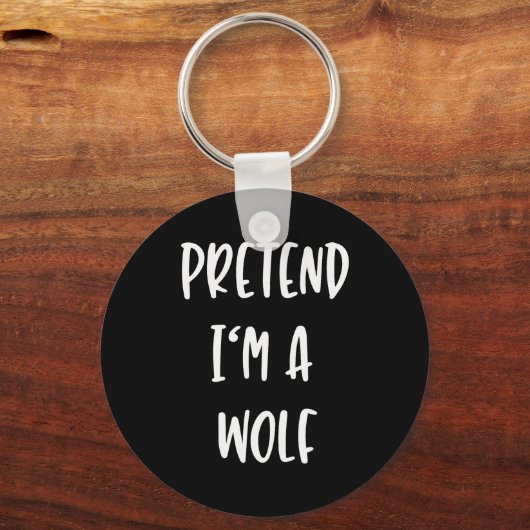 Porte-clés Pretend Im A Wolf Funny Lazy Halloween Party Costu (Recto)