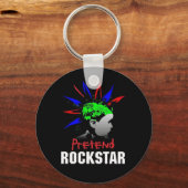 Porte-clés Prétendre le Porte - clé Rockstar (Recto)