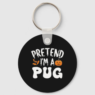 Porte-clés Prétendre que je suis un Carlin costume d'Hallowee