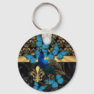 Porte-clés Pretty feminine peacock design