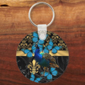 Porte-clés Pretty feminine peacock design (Recto)