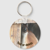 Porte-clés Pretty Llama Farm Animal Personalized (Verso)