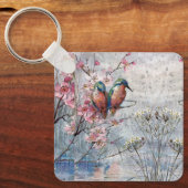 Porte-clés Pretty Painted Kingfish and Flowers (Recto)