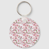 Porte-clés Pretty Pink Cherry Blossom Flowers (Verso)