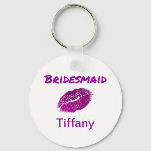 Porte-clés Pretty Purple Bridesmaid