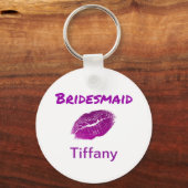 Porte-clés Pretty Purple Bridesmaid (Recto)