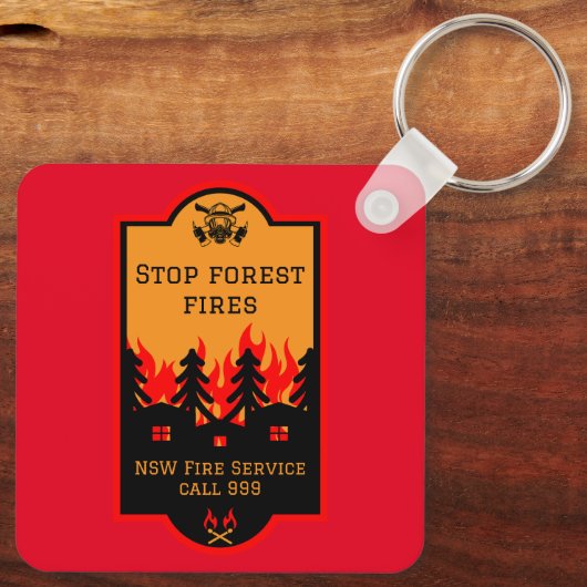 Porte-clés Prévention des incendies de forêt (Verso)