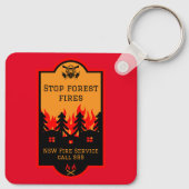 Porte-clés Prévention des incendies de forêt (Dos)