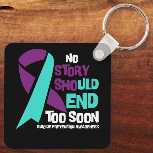 Porte-clés Prévention du suicide Aucune histoire ne devrait m (Verso)