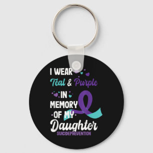 Porte-clés Prévention du suicide en mémoire de ma fille
