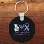 Porte-clés Prévention du suicide Sensibilisation Paix Amour C (Recto)