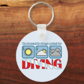 Porte-clés Prévision pour la plongée (Recto)