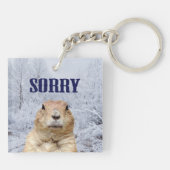 Porte-clés Prévisions de printemps de marmotte (Dos)