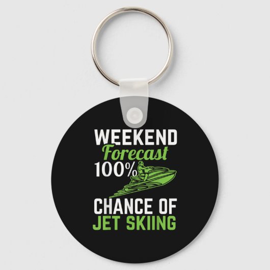 Porte-clés Prévisions de week-end 100% de chances de faire du (Recto)