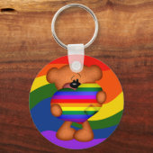 Porte-clés Pride Coeur Teddy Ours (Recto)