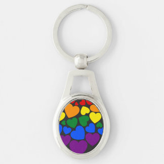 Porte-clés Pride- gay arc-en-ciel coeur de l'amour k