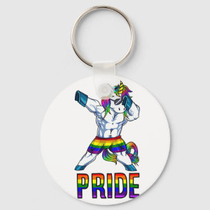 Porte-clés Pride Lgbt Bodybuilding Unicorn Muscle Lesbian Gay
