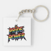 Porte-clés Pride & Power LGBTQ (Dos)