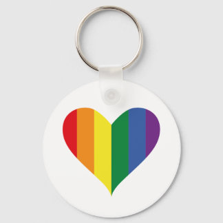 Porte-clés Pride Rainbow Heart Keychain