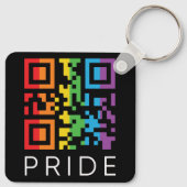Porte-clés Pride Rainbow QR Code LGBTQIA+ (Dos)