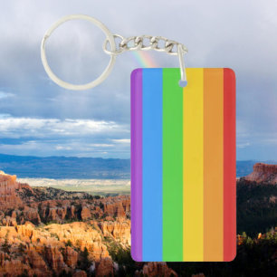 Porte-clés PrideSpark : Fierté arc-en-ciel