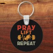 Porte-clés Prier Ascenseur Répéter Jésus Christian Entraîneme (Recto)