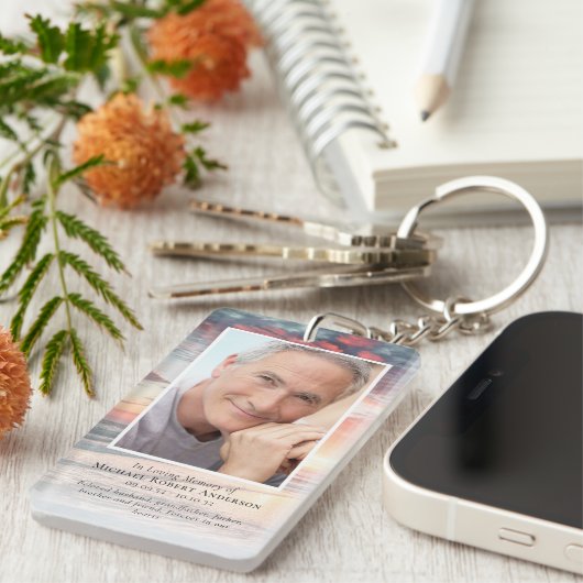 Porte-clés Prière commémorative du coucher du soleil (Devant droit)