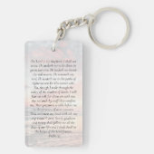 Porte-clés Prière commémorative du coucher du soleil (Dos)