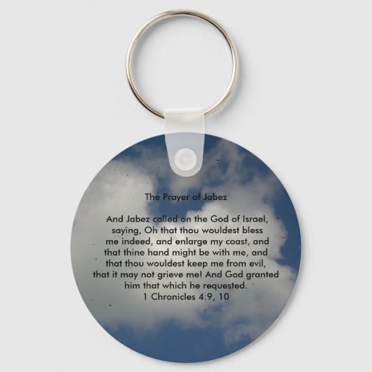 Porte-clés Prière de Jabez (Recto)