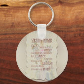 Porte-clés Prière de sérénité (Recto)