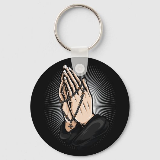 Porte-clés Priez avec Komboskini Orthodox (Recto)