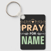 Porte-clés Priez pour : Ensemble pour la solidarité (Recto)