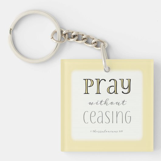 Porte-clés Priez sans cesse - 1 Thes 5:17 (Devant)