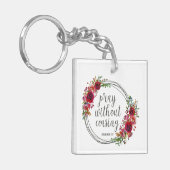 Porte-clés Priez sans cesser (Devant gauche)