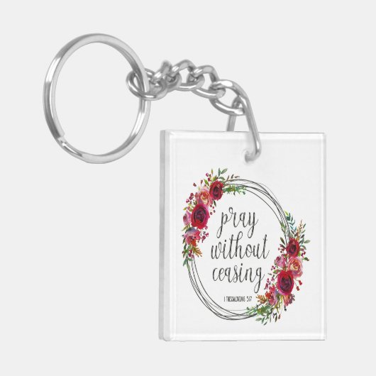 Porte-clés Priez sans cesser (Devant gauche)