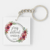 Porte-clés Priez sans cesser (Dos)