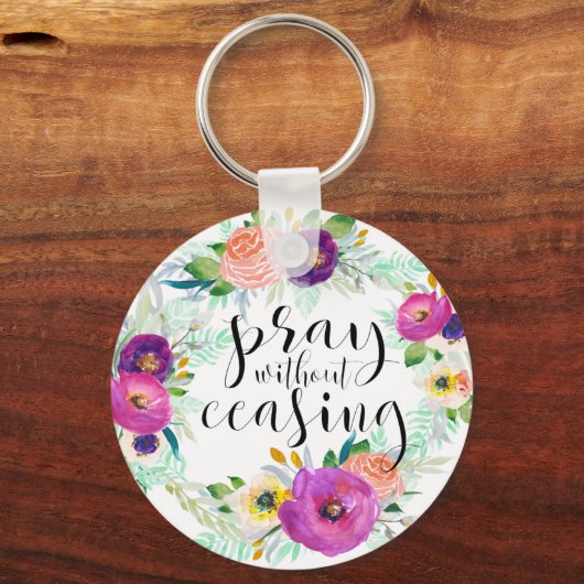 Porte-clés Priez sans cesser (Recto)