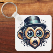 Porte-clés "Primate Panic Monkey" Aluminum Keychain (Recto)