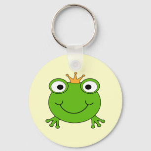 Porte-clés Prince de grenouille. Grenouille de sourire avec