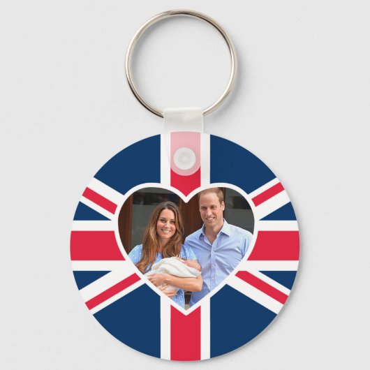 Porte-clés Prince George - William & Kate (Recto)