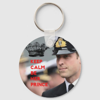 Porte-clés Prince William Restez Calme Soyez Son Prince Porte