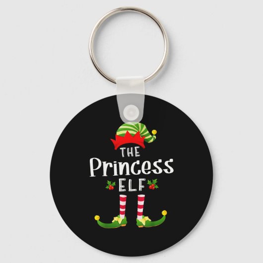 Porte-clés Princess Christmas Elf Matching Pajama X-mas Party (Recto)