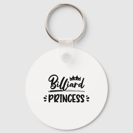 Porte-clés Princess Graphic Pool Billard Snooker Billard Cue (Recto)